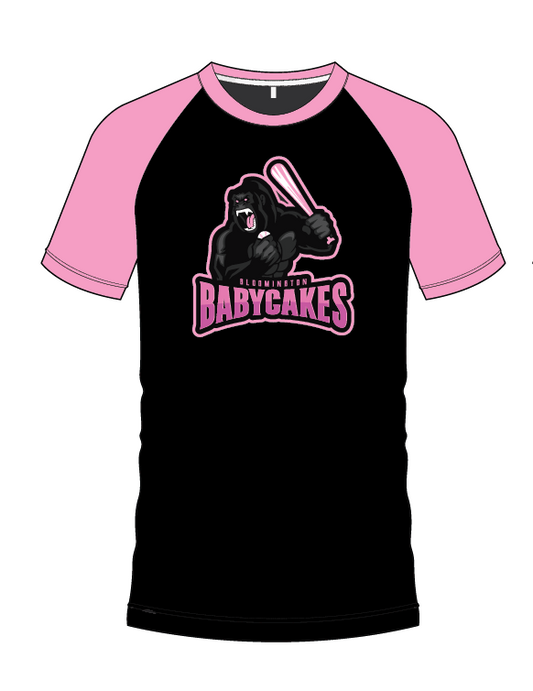 Babycakes Black Raglan T-Shirt