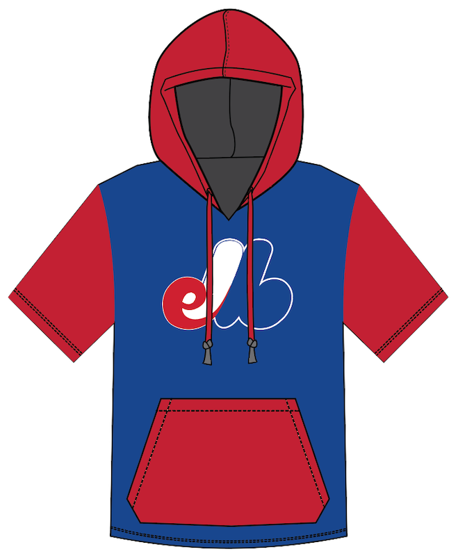 Minneapolis Expos Colorblock Short Sleeve Hoodie