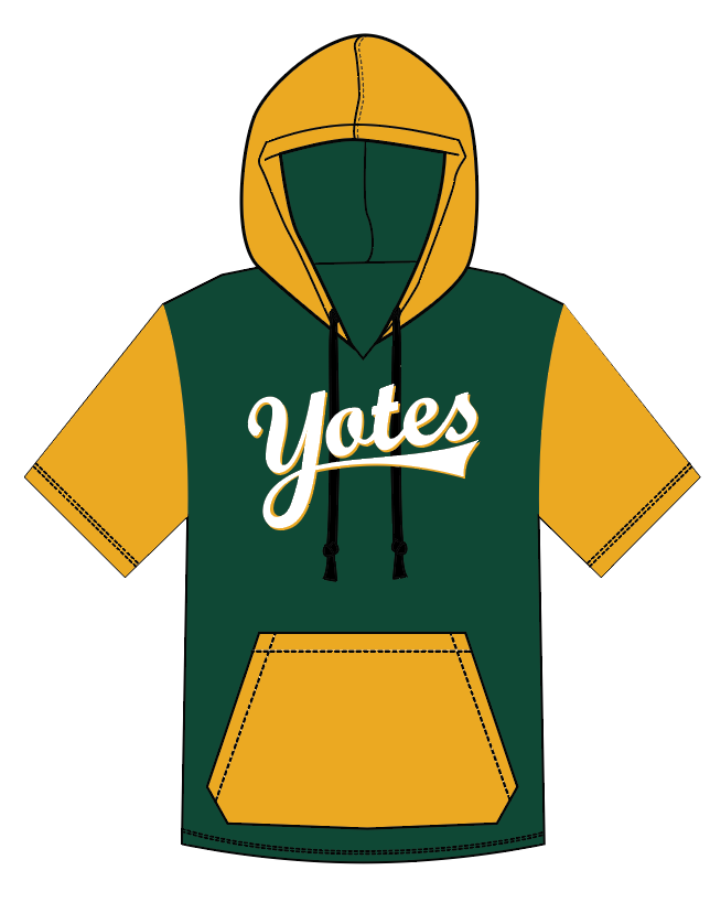 Coyotes Colorblock Short Sleeve Hoodie