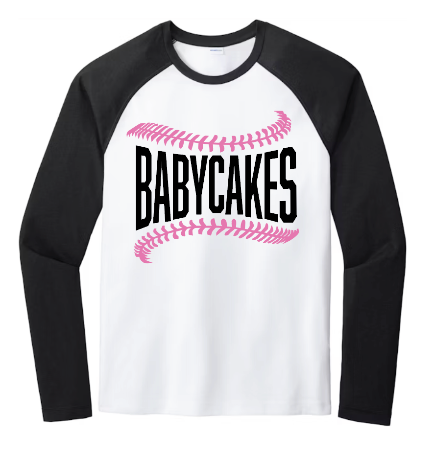 Babycakes Raglan Baseball Long Sleeve