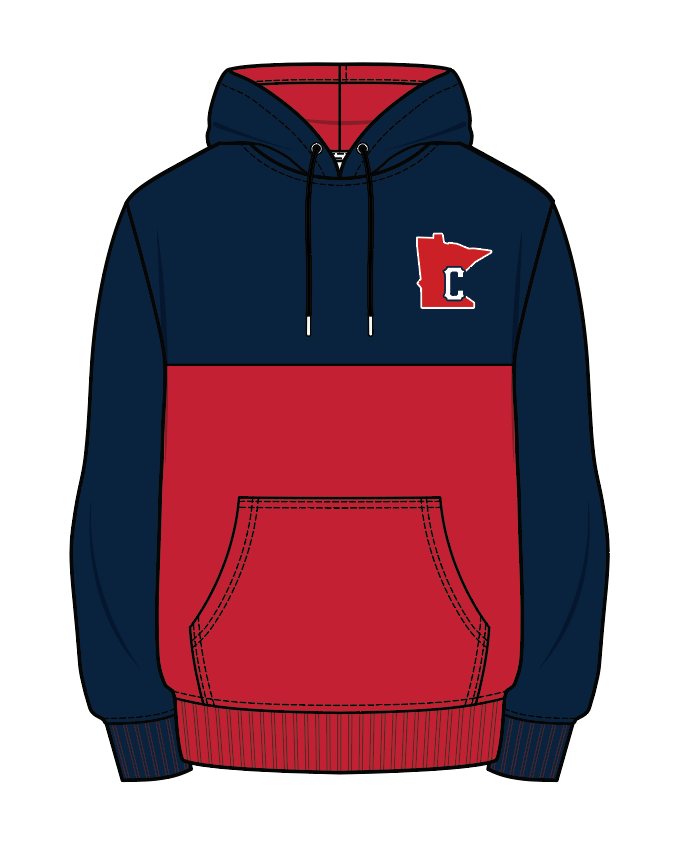 TC Cardinals Color Block Hoodie